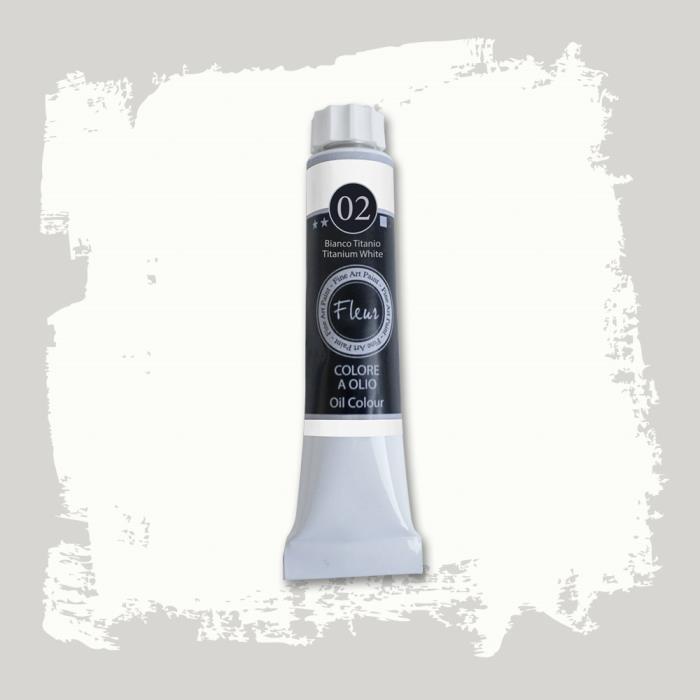 Colore ad Olio Bianco Titanio ml.20