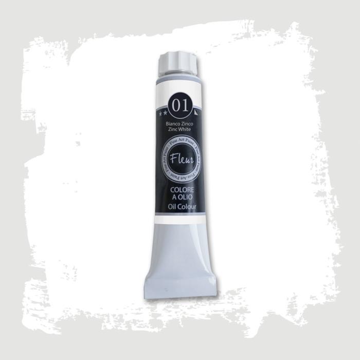 Colore ad Olio Bianco Zinco ml.20