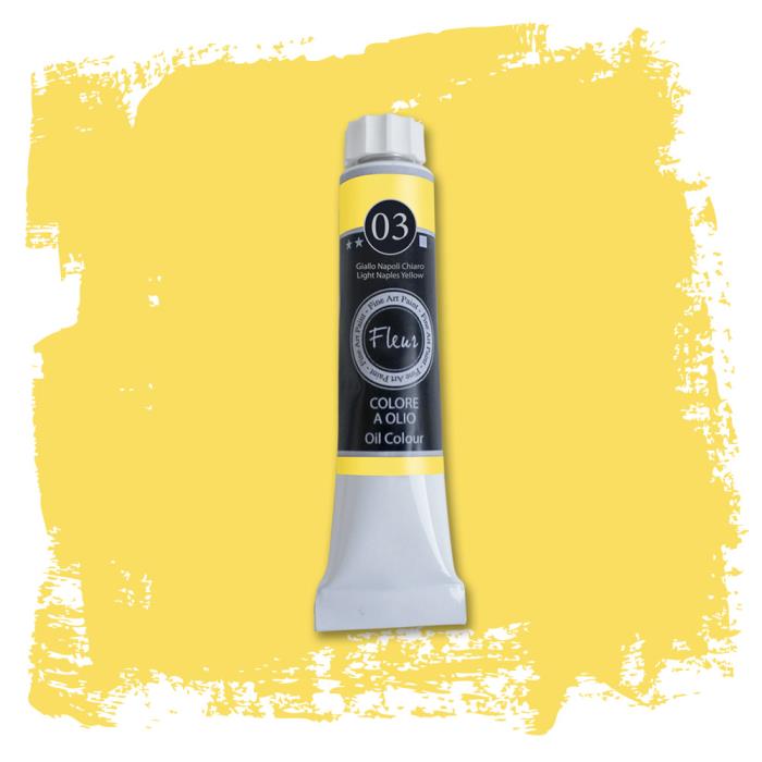 Colore ad Olio Giallo Napoli Chiaro ml.20