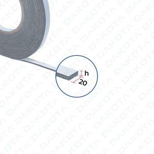 Nastro Guarnizione Autoadesivo 20x7500 mm - Sp.2,0-6,0 mm
