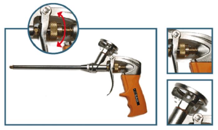 Pistola per Schiuma Poliuretanica Evo Alluminium