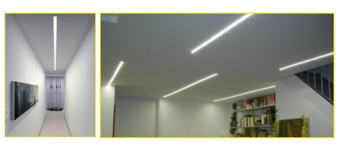 Profilo Porta Led Linea per Cartongesso