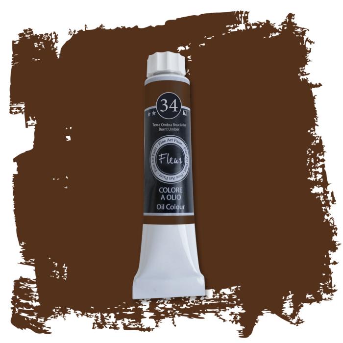 Colore ad Olio Terra Ombra Bruciata ml.20