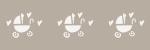 Stencil Mini Borders Prams - 5x25 cm 