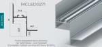 Profilo Cornice Dissipatore per Led mt.2