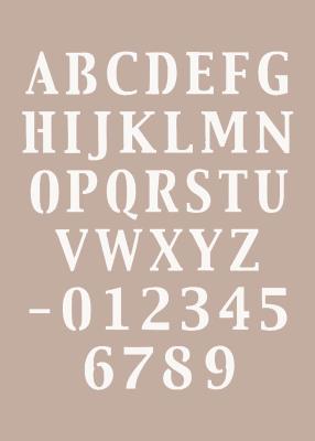 Stencil n.601 - 21x29,7 cm 