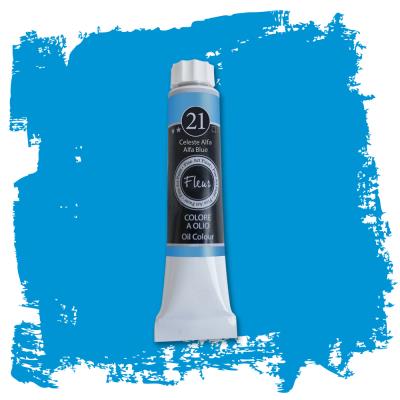 Colore ad Olio Celeste Alfa ml.20