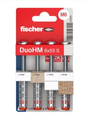 Tassello DuoHM 6x55 S con Vite - Blister 4 Pz.