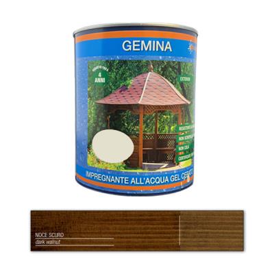 Gemina Impregnante Ceroso all'acqua per Legno | Noce Scuro