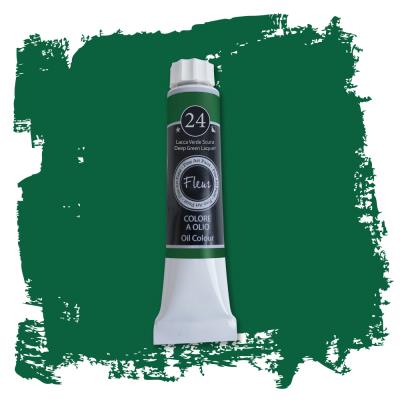 Colore ad Olio Lacca Verde Scura ml.20