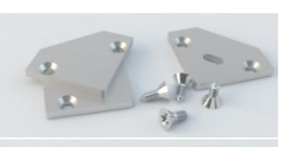 Kit tappi Anodizzati Argento