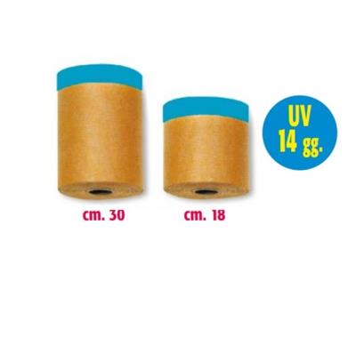Rotolino Accoppiato Carta + Nastro Azzurro - Cm.18x20 mt.