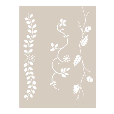 Stencil Seasonal Garlands - 21x29,7 cm 