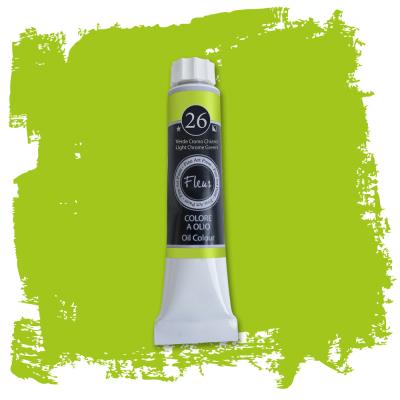 Colore ad Olio Verde Cromo Chiaro ml.20