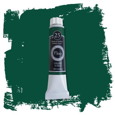 Colore ad Olio Verde Di Hooker ml.20